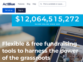 'actblue.com' screenshot