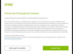 'oney.pt' screenshot