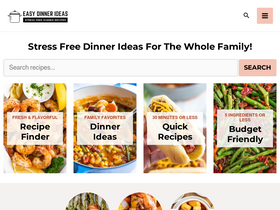 'easydinnerideas.com' screenshot