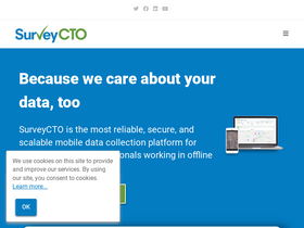'surveycto.com' screenshot