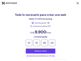'hostinger.co' screenshot
