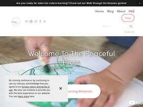 'thepeacefulpreschool.com' screenshot