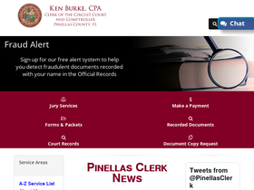 'mypinellasclerk.org' screenshot