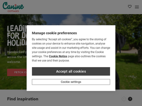 'caninecottages.co.uk' screenshot