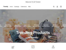 Trendly website screenshot