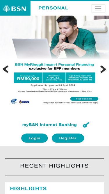 Check online balance bsn