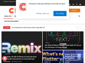 'cafedev.vn' screenshot