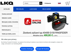 'lkq.sk' screenshot
