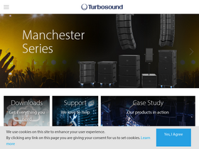 'turbosound.com' screenshot