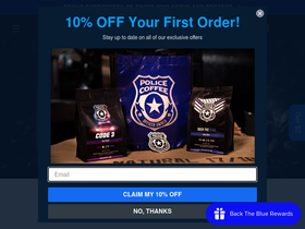 policecoffee.com homepage screenshot