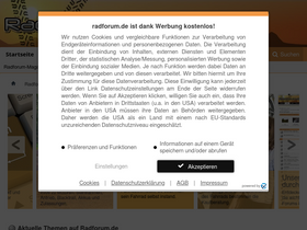 'radforum.de' screenshot