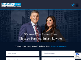 'malmanlaw.com' screenshot