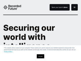 'recordedfuture.com' screenshot