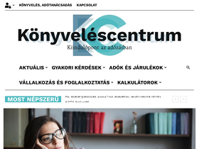 'konyvelescentrum.hu' screenshot