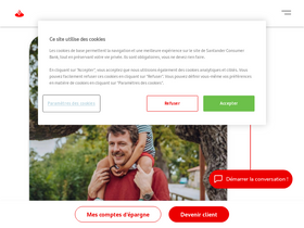 'santanderconsumerbank.be' screenshot