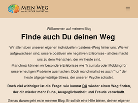 'meinwegausderangst.de' screenshot