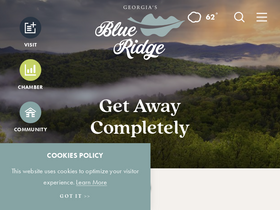 'blueridgemountains.com' screenshot