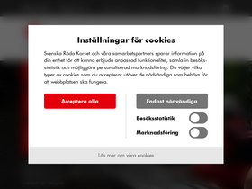 'rodakorset.se' screenshot