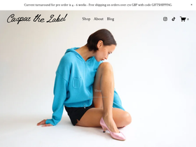 Casparthelabel homepage screenshot