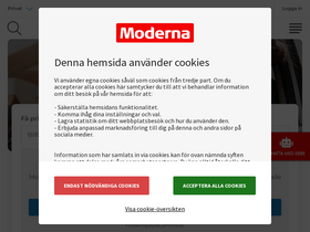 'modernaforsakringar.se' screenshot