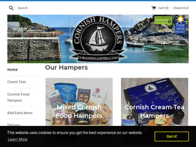 Simply Cornish Hampers homepage screenshot