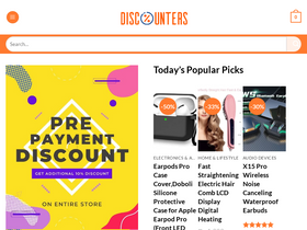 Discounters.pk online shopping in Pakistan website screenshot