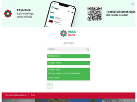 'pashabank.az' screenshot