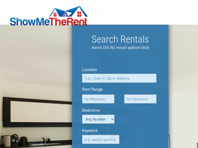 'showmetherent.com' screenshot