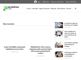 'napratica.org.br' screenshot