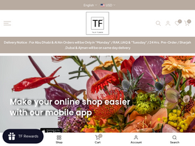 Tulip Flowers TR LLC  website screenshot