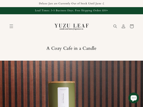 yuzuleaf.co homepage screenshot