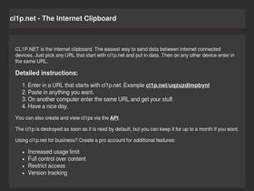 'cl1p.net' screenshot