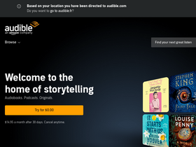 'audible.fr' screenshot
