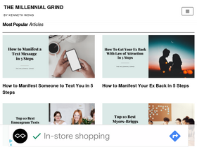 'millennial-grind.com' screenshot