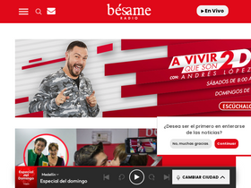 'besame.fm' screenshot