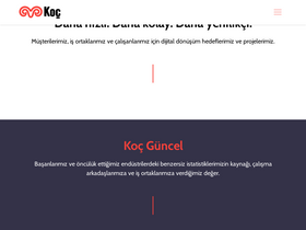 'koc.com.tr' screenshot
