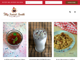 'thebigsweettooth.com' screenshot