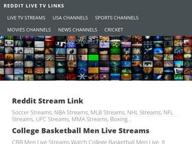 Live stream hot sale sports reddit