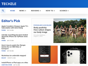 'techzle.com' screenshot