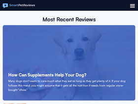 'smartpetreviews.com' screenshot