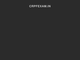 'crpfexam.in' screenshot