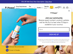 P.Happi homepage screenshot