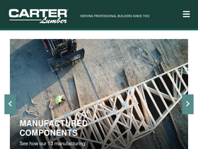 'carterlumber.com' screenshot