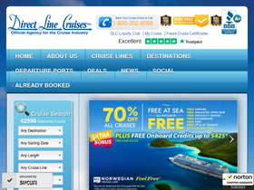 'directlinecruises.com' screenshot