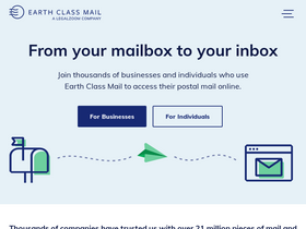 'earthclassmail.com' screenshot