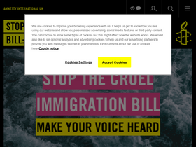 'amnesty.org.uk' screenshot