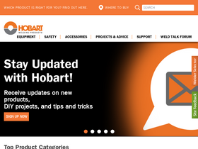 'hobartwelders.com' screenshot
