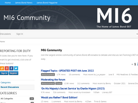 'mi6community.com' screenshot