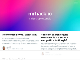 'mrhack.io' screenshot