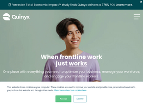 'quinyx.com' screenshot